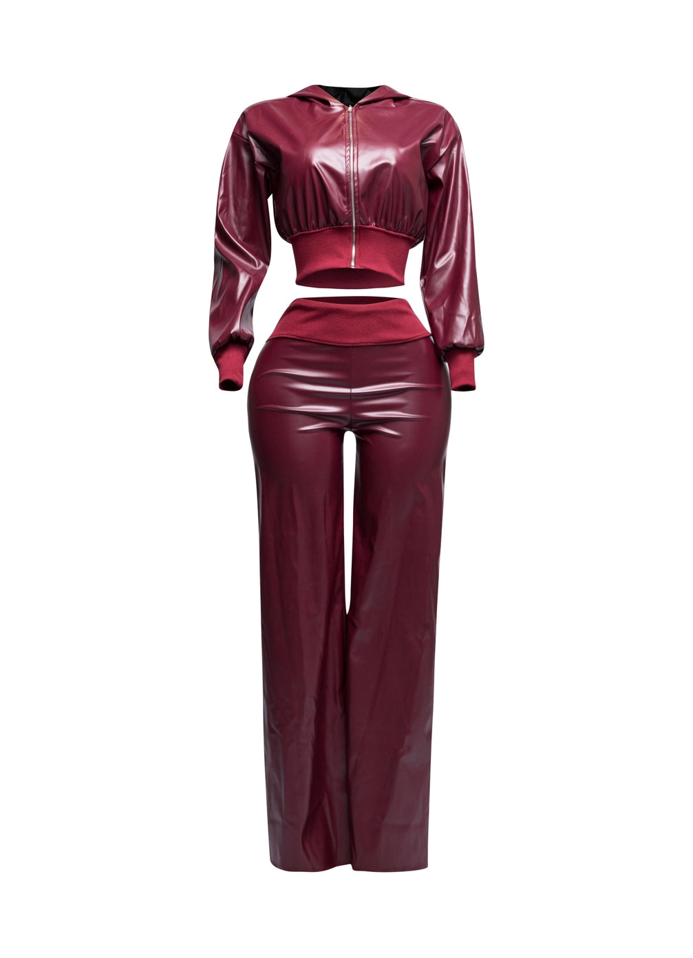 Sasha Hoodie Jacket & Wide Leg Pants Set